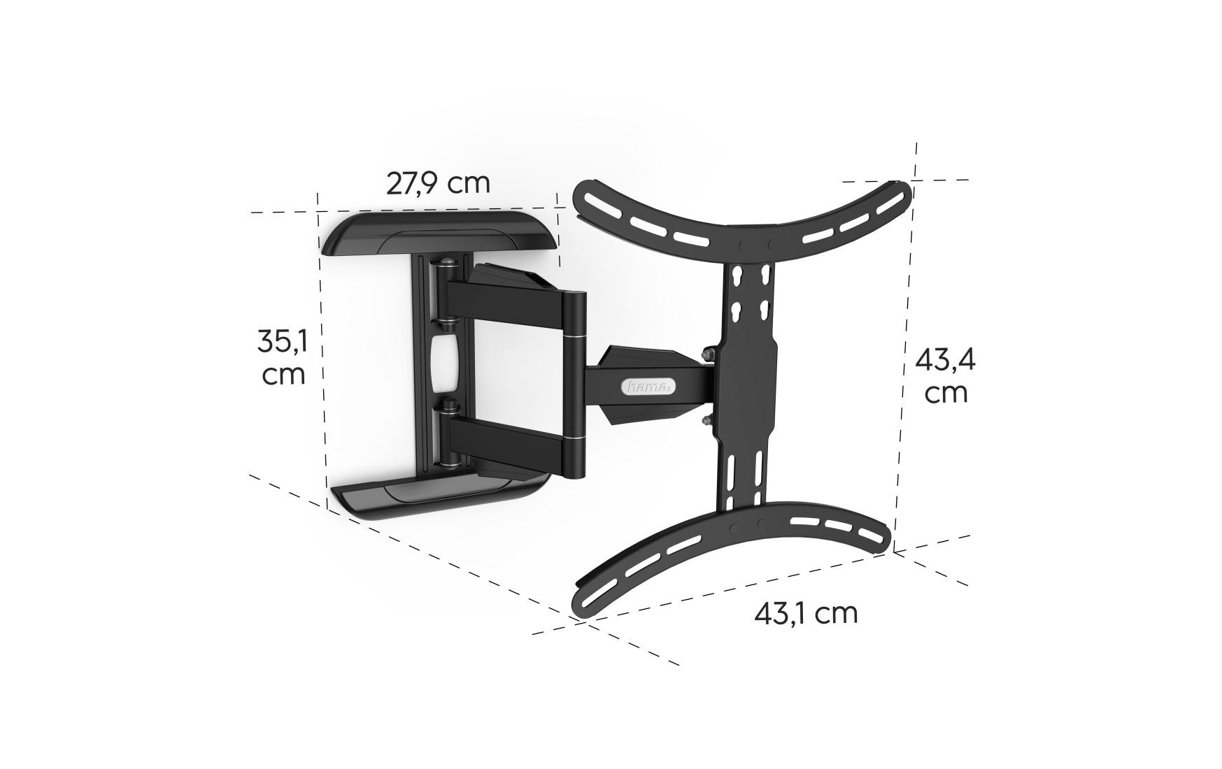 2193870_6 - Mediatech TV-Wandhalterung, 165 cm (65) bis 35 kg schwenkbar, neigbar, ausziehbar