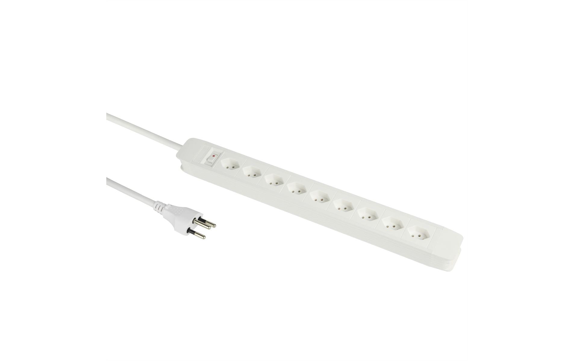 Schönenberger Steckdosenleiste PRINCIPIO 9xT13, 2m Kabel horizontal, weiss kaufen Schweiz | Mediatech.ch