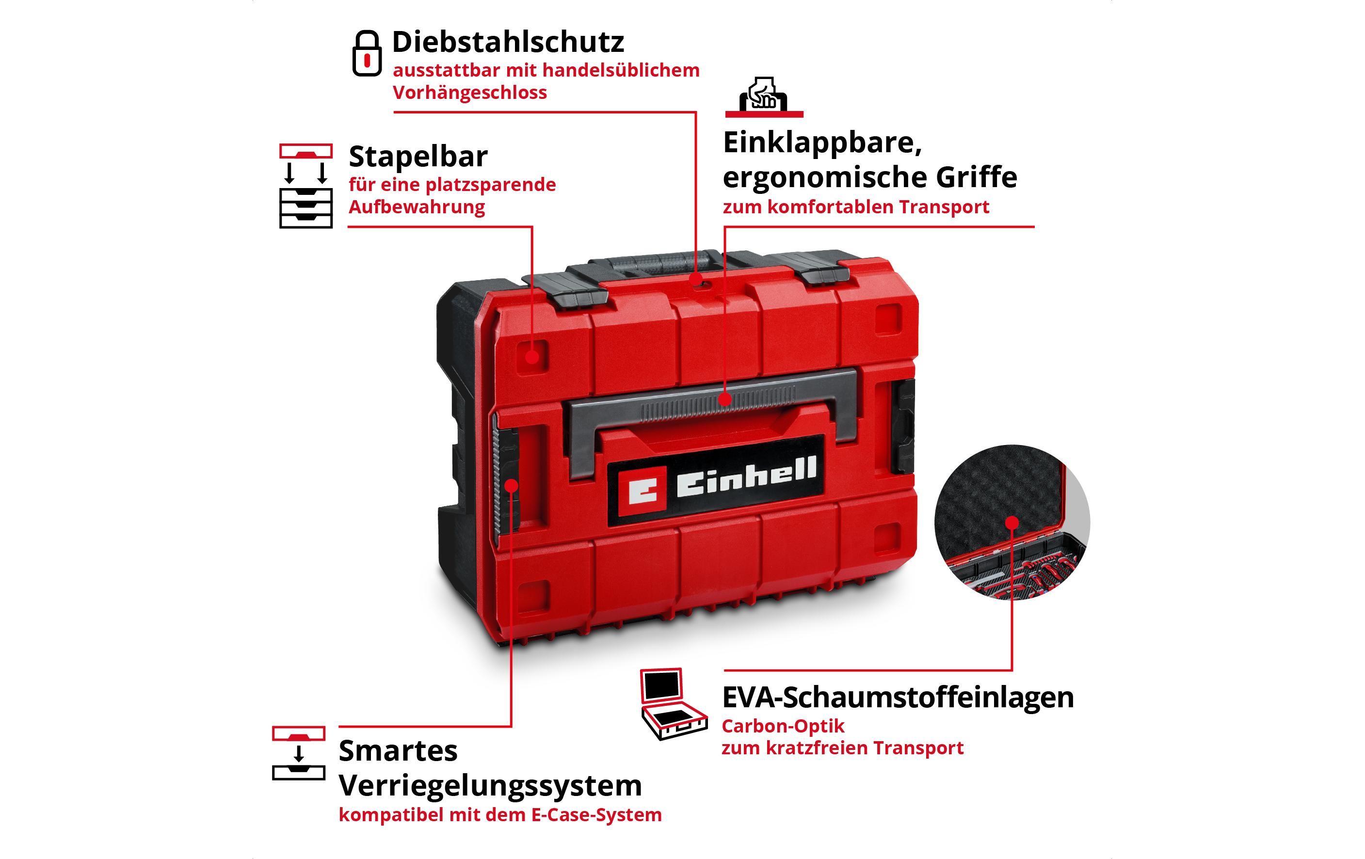 2196047_1 - Mediatech Einhell Werkzeugkoffer Universal E-Case, 80-tlg.