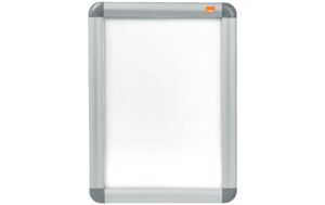 Nobo Plakatrahmen A4, wetterfest hochwertiger Aluminiumrahmen, 32mm breit