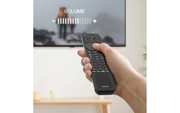 Universal-Fernbedienung TV, IR, Solar für 8 Geräte, lernfähig, App-Tasten