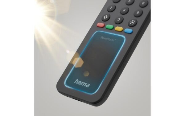 Universal-Fernbedienung TV, IR, Solar für 8 Geräte, lernfähig, App-Tasten
