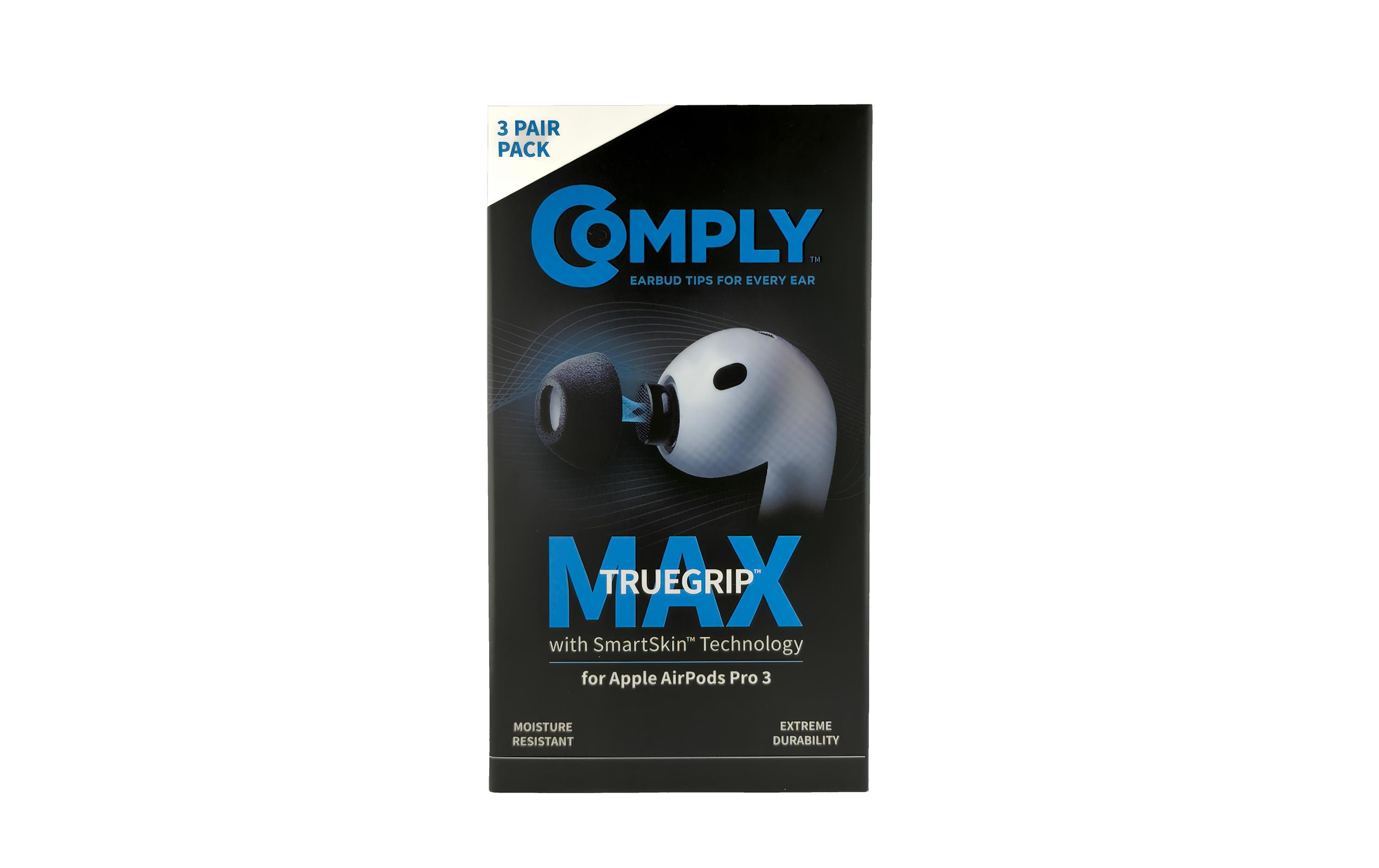 2198314 - Mediatech Comply TrueGrip MAX Airpods3 Schwarz rutschfest schweissfest kaufen Schweiz | Mediatech.ch