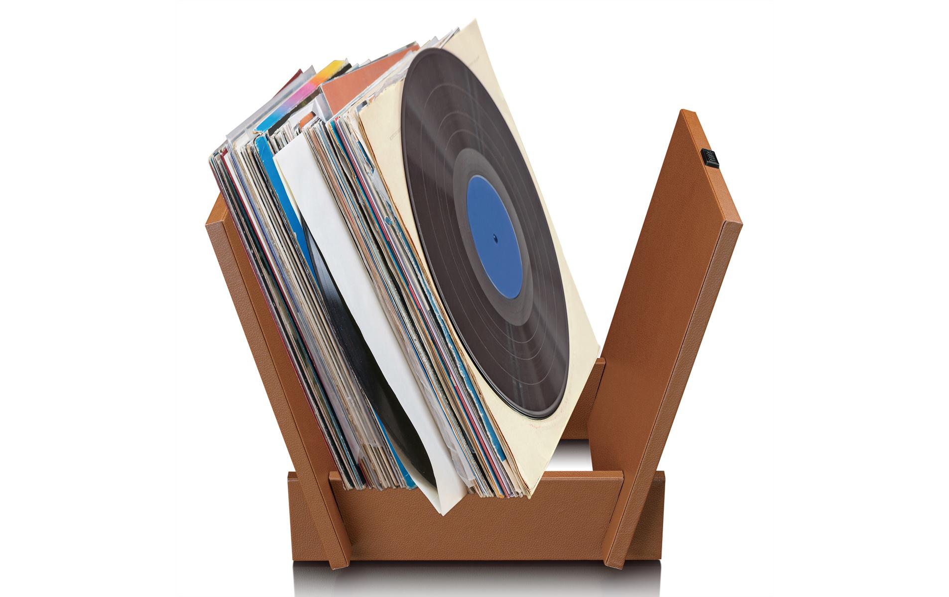Lenco TTA-040 Record Storage Rack Holzgestell Holzfarben kaufen Schweiz | Mediatech.ch