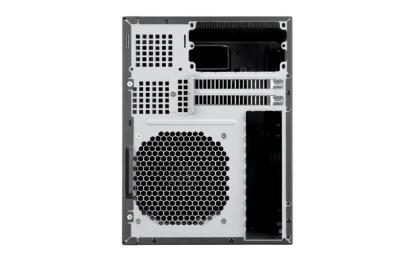 SilverStone NAS SST-CS240, ohne Netzteil Alu-Gehäuse schwarz, 211x285x360mm (BxHxT)