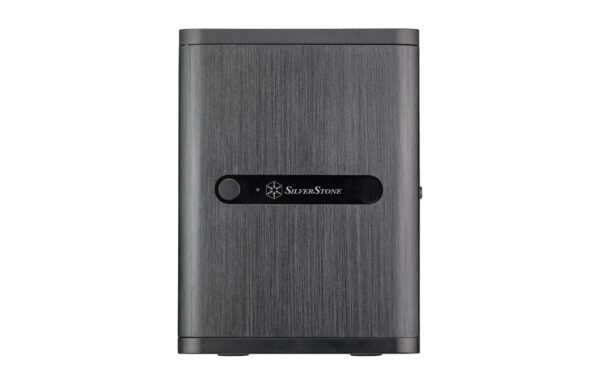 SilverStone NAS SST-CS240, ohne Netzteil Alu-Gehäuse schwarz, 211x285x360mm (BxHxT)