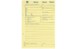 Elco Telefonblock, 5 Pack, gelb, Recycling, 65g/m2