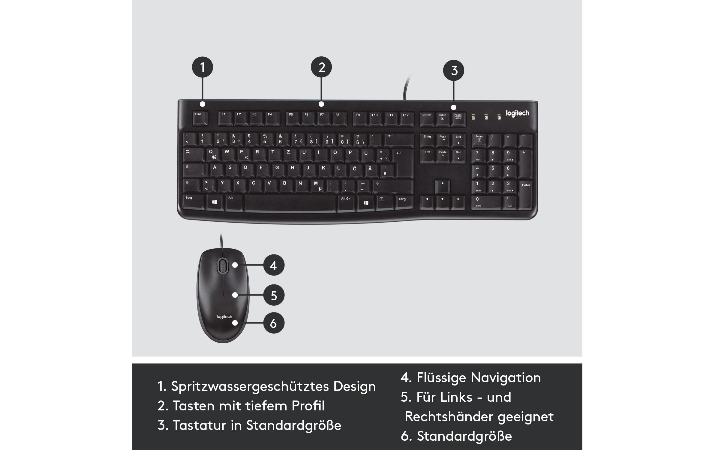 2201412_7 - Mediatech Logitech Desktop MK120 DE-Layout inkl. optical Maus