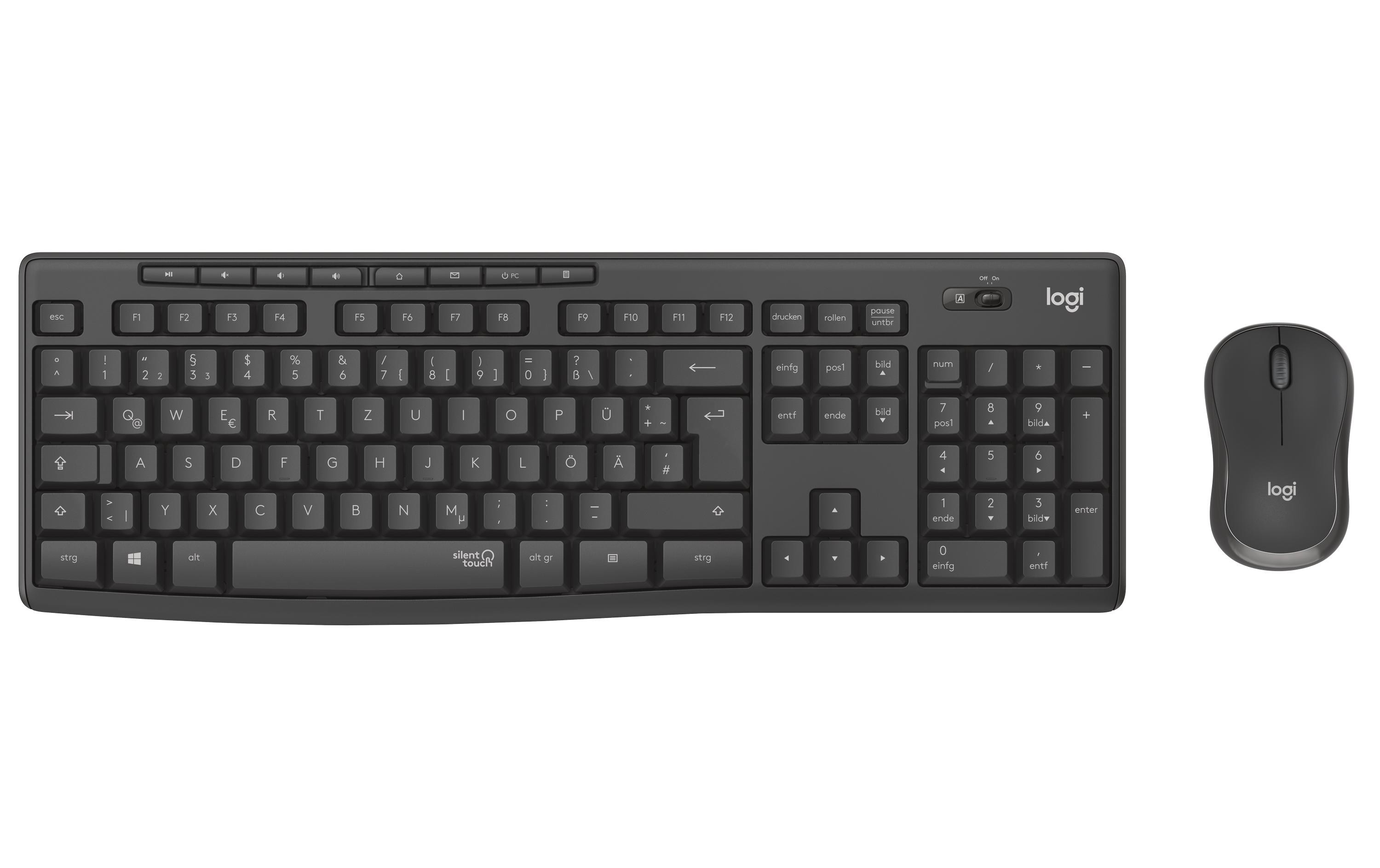 Logitech MK295 silent Desktop DE- Layout Deutsches  Layout