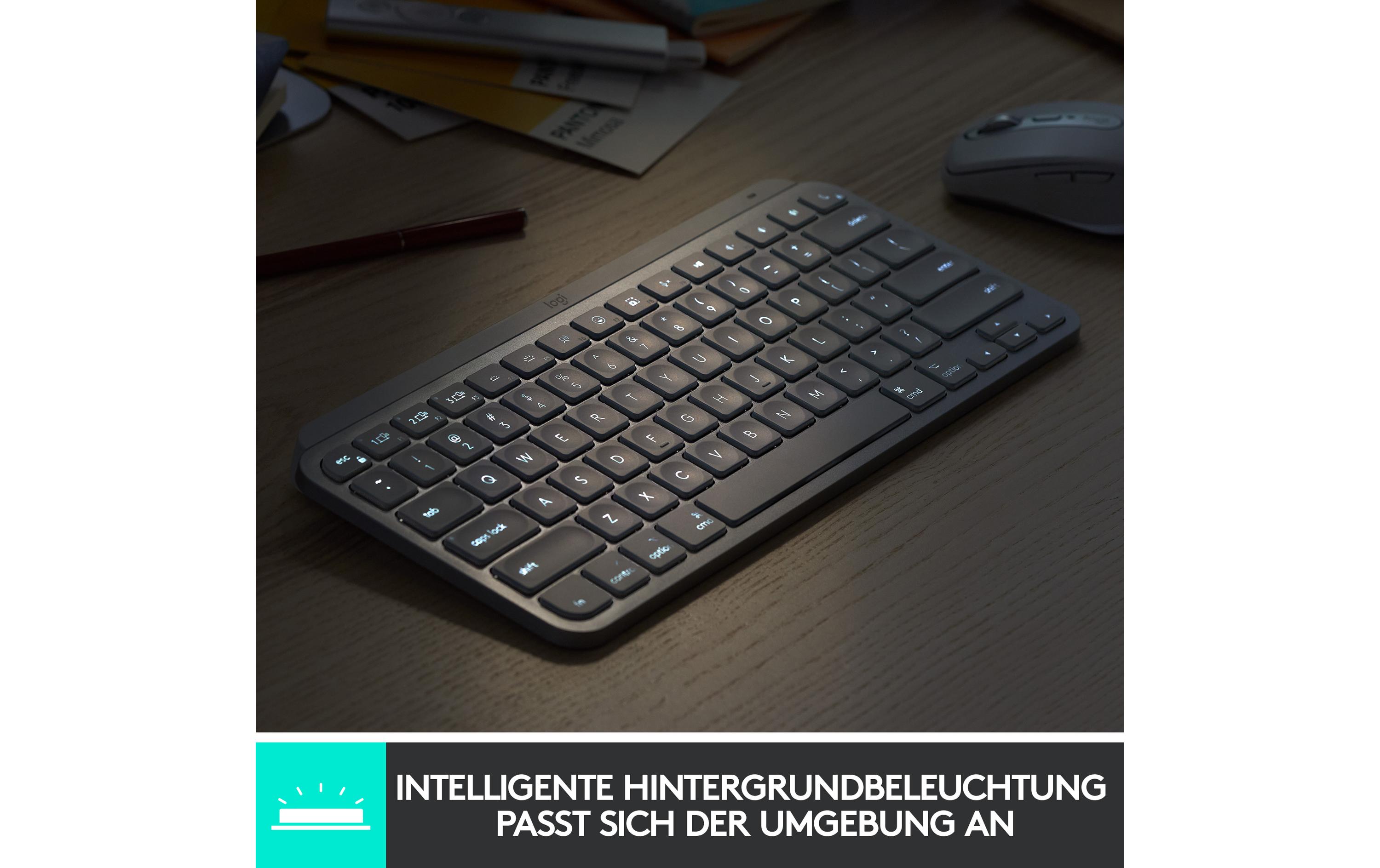 2201603_2 - Mediatech Logitech MX Keys Mini graphite USInt.Layout US Int. Layout