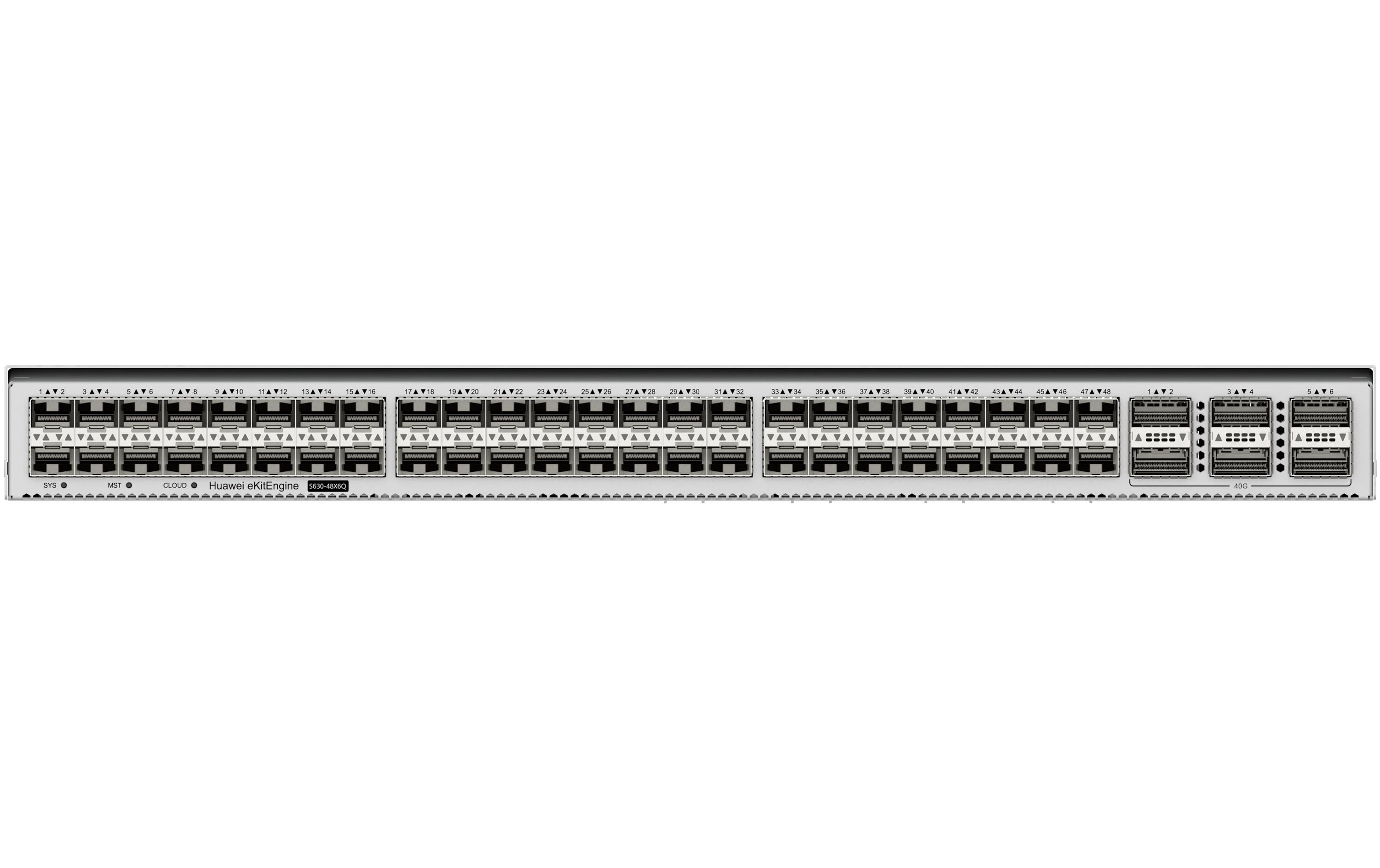 2202509_1 - Mediatech Huawei L3 Managed Switch: S630-48X6Q 48x10GE SFP+ ports, 6x40GE QSFP+ Ports