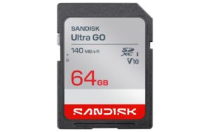 SANDISK SDXC Card Ultra GO 64GB Lesen 140MB/s, UHS-I U1, Class 10