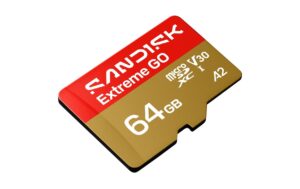 SANDISK microSDXC Card Extreme GO 64GB Lesen 170MB/s, Schr. 80MB/s, inkl. Adapter