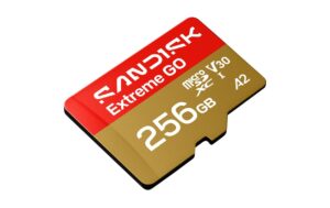 SANDISK microSDXC Card Extreme GO 256GB Lesen 240MB/s, Schr. 160MB/s, inkl. Adpt.