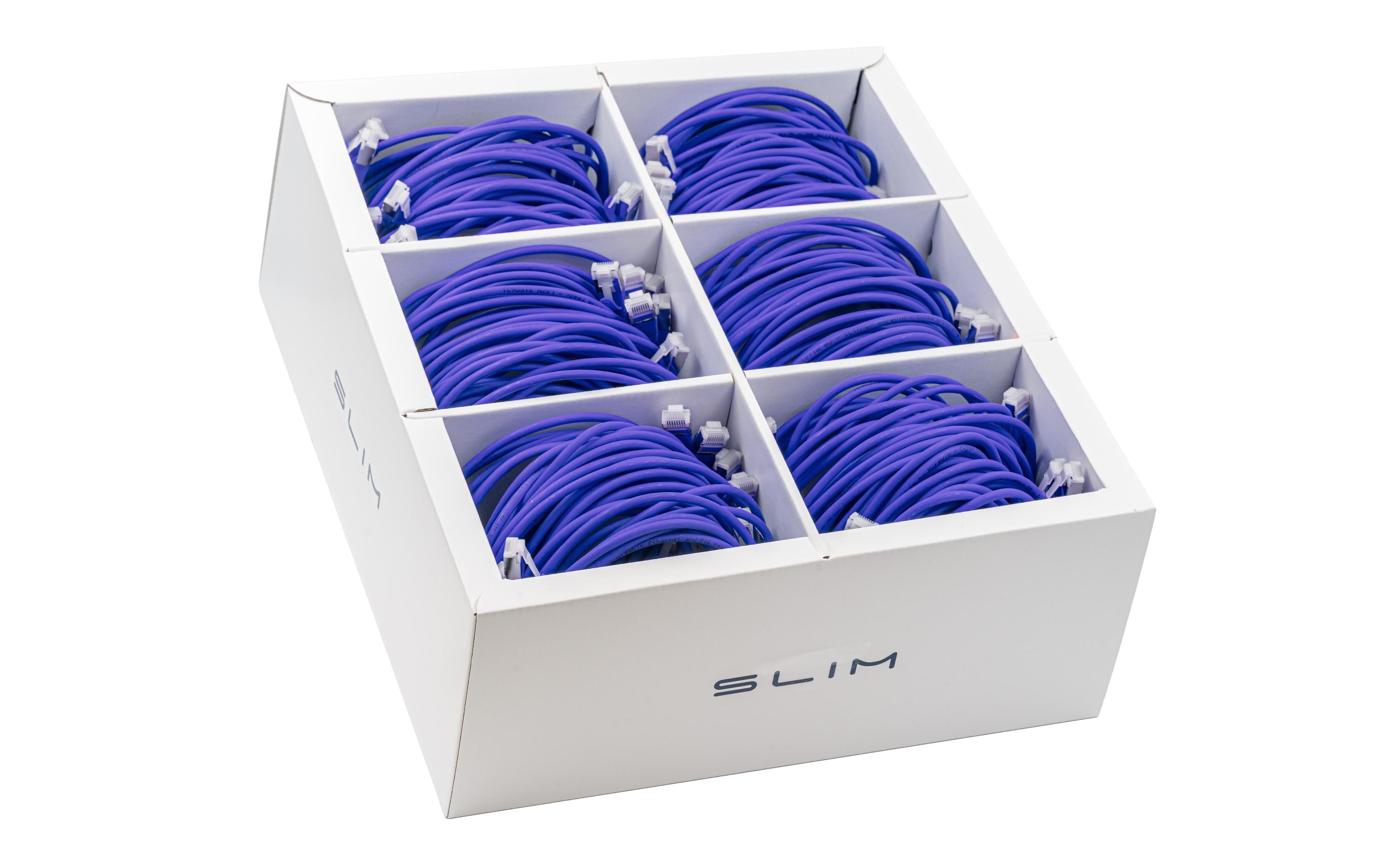 2205416 - Mediatech SLIM Patchkabel: 3m, violet, 36-Pack Cat 6A, U/FTP, 3 m, Violet, 36-Pack kaufen Schweiz | Mediatech.ch