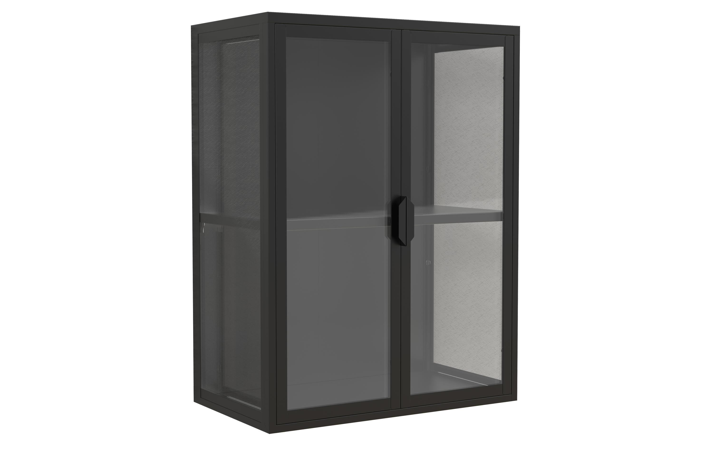 VCM Wandvitrine Flokas M Schwarz kaufen Schweiz | Mediatech.ch