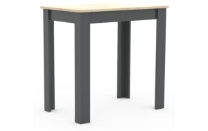 VCM Esstisch Esal H.76 x B. 80 x T. 50 cm,Anth./Honig-Eiche