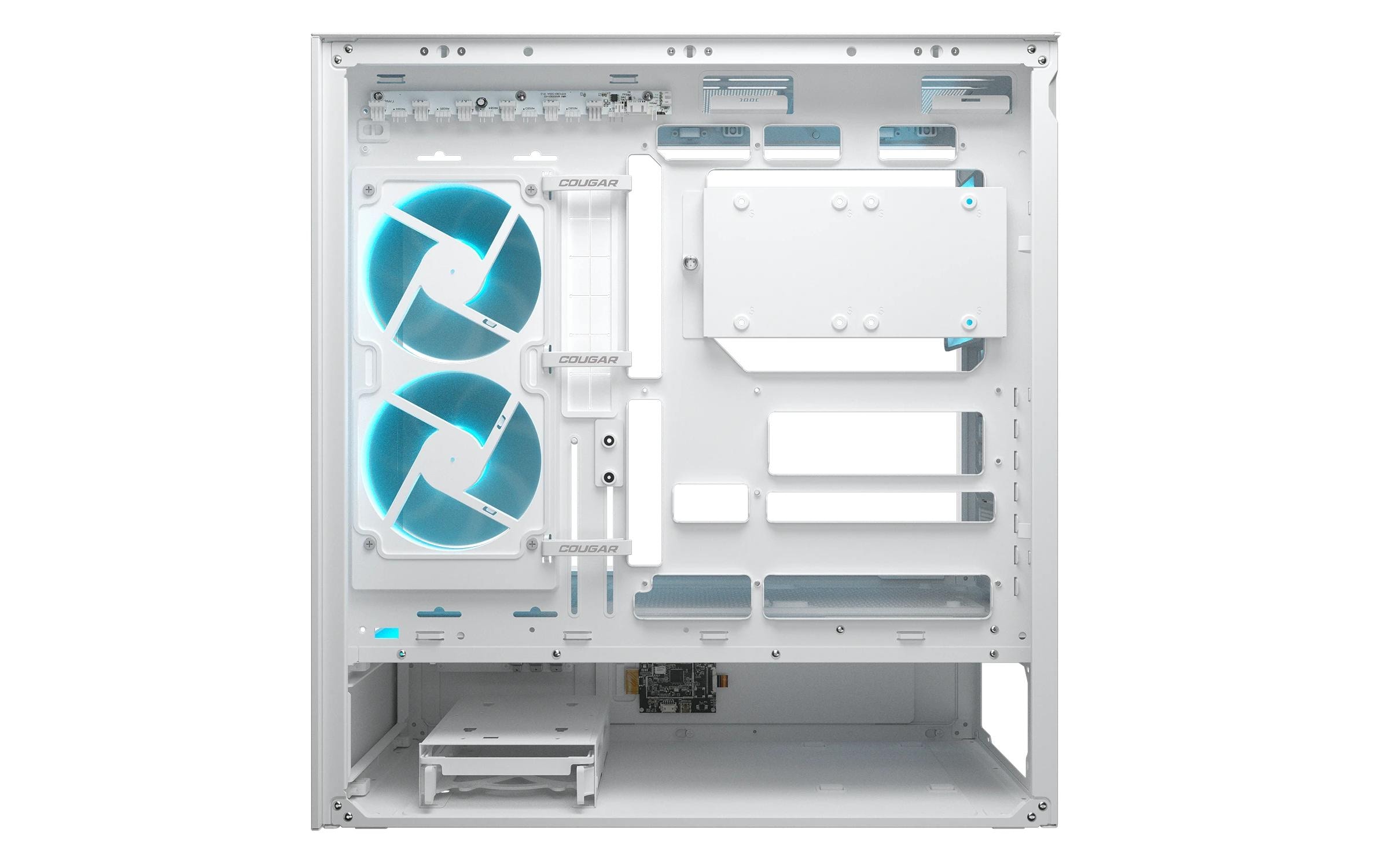 2206506_2 - Mediatech Cougar Case CFV235 Vision ARGB Midi-Tower, Glas, LCD Weiss