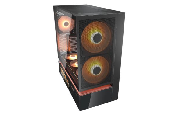 2206509_4 - Mediatech Cougar Case CFV235 Vision ARGB Midi-Tower, Mesh, LCD, Schwarz