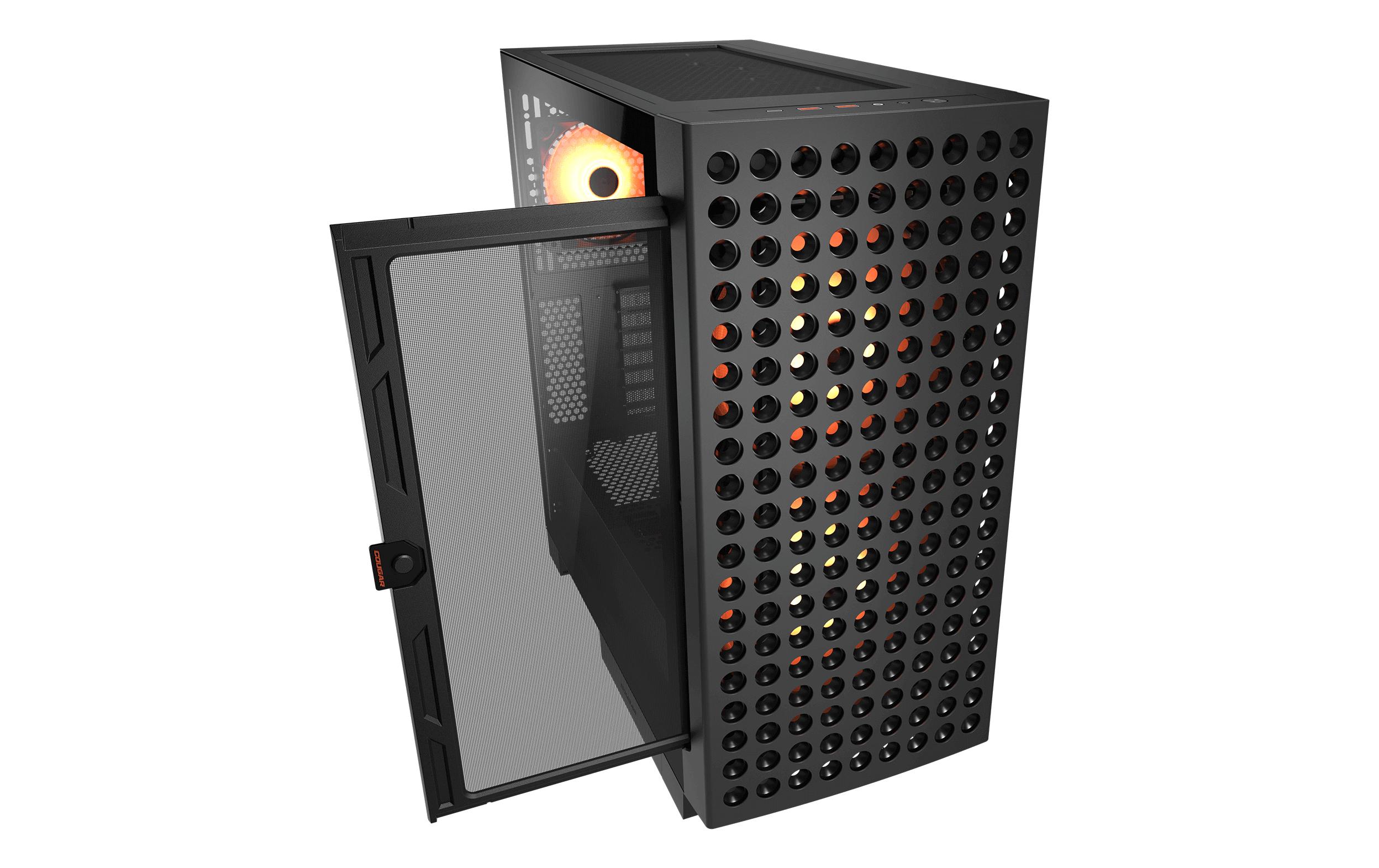 2208618_1 - Mediatech Cougar Case Airface Eco ARGB Midi-Tower, Schwarz
