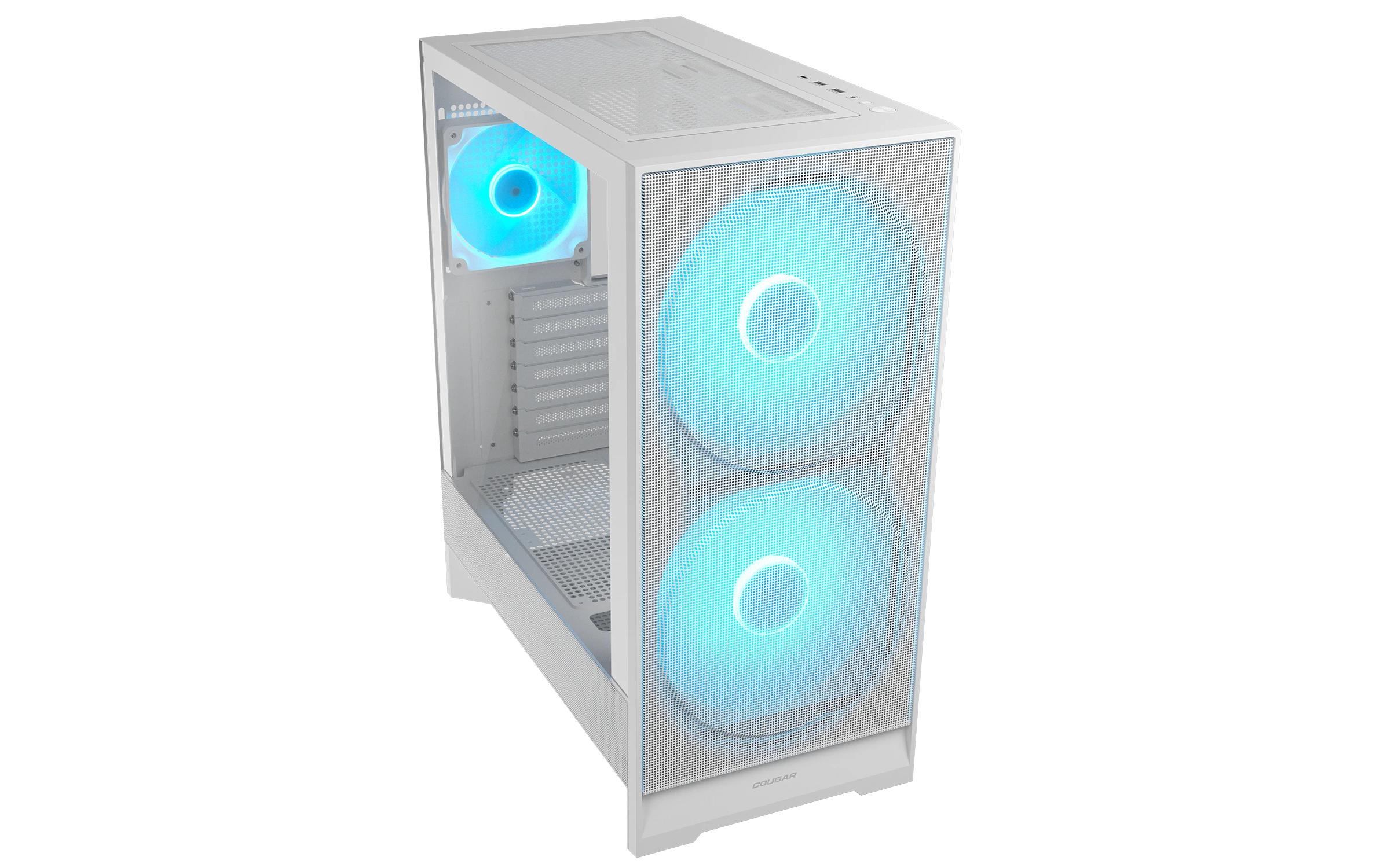 2208623_1 - Mediatech Cougar Case Airface 180 ARGB Midi-Tower, Weiss