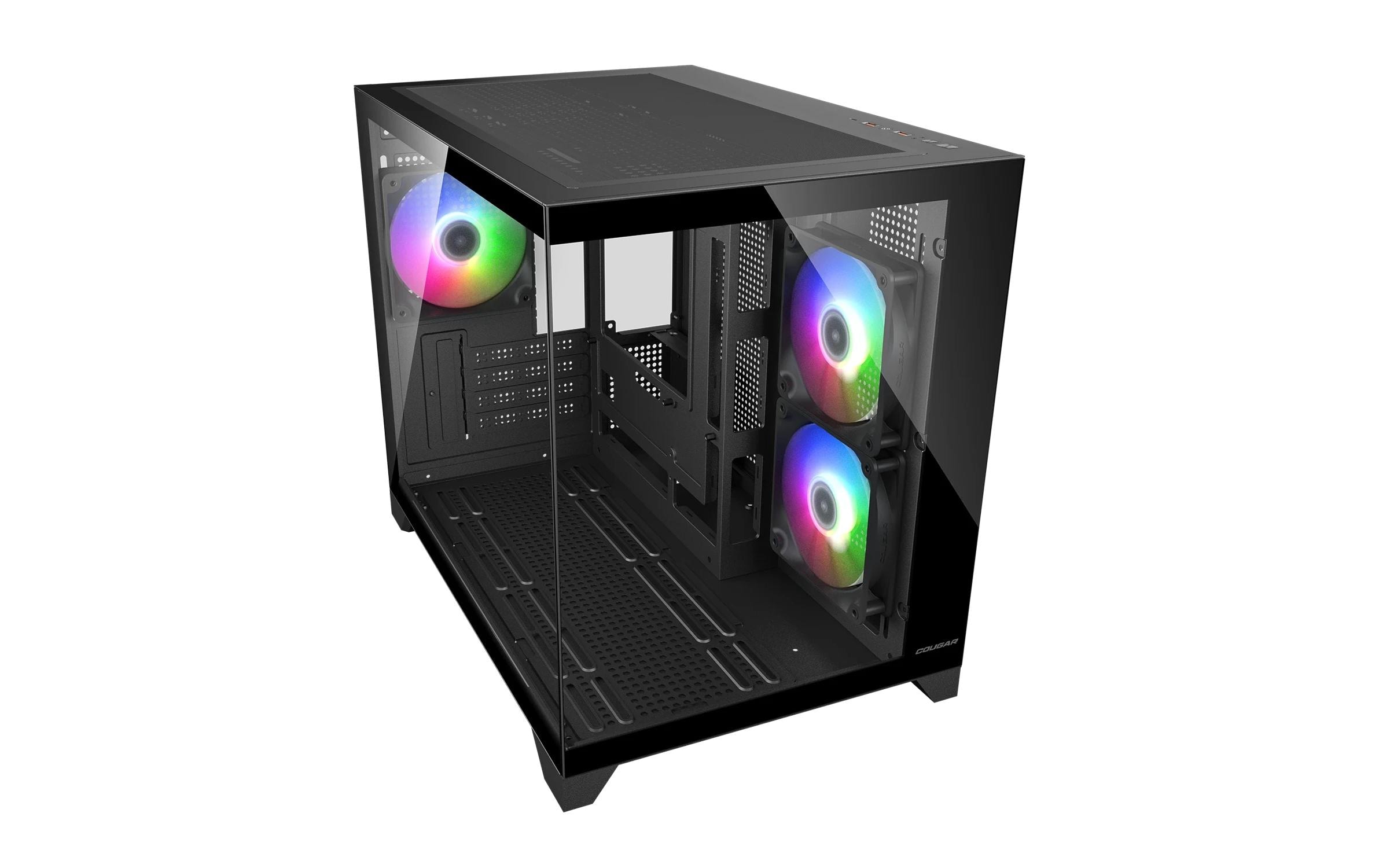 2208631_2 - Mediatech Cougar Case FV150 Mini ARGB Mini-Tower, Schwarz