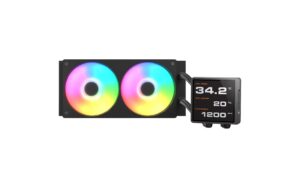 Cougar Wasserk.Poseidon Vistek Pro 240 ARGB, Schwarz