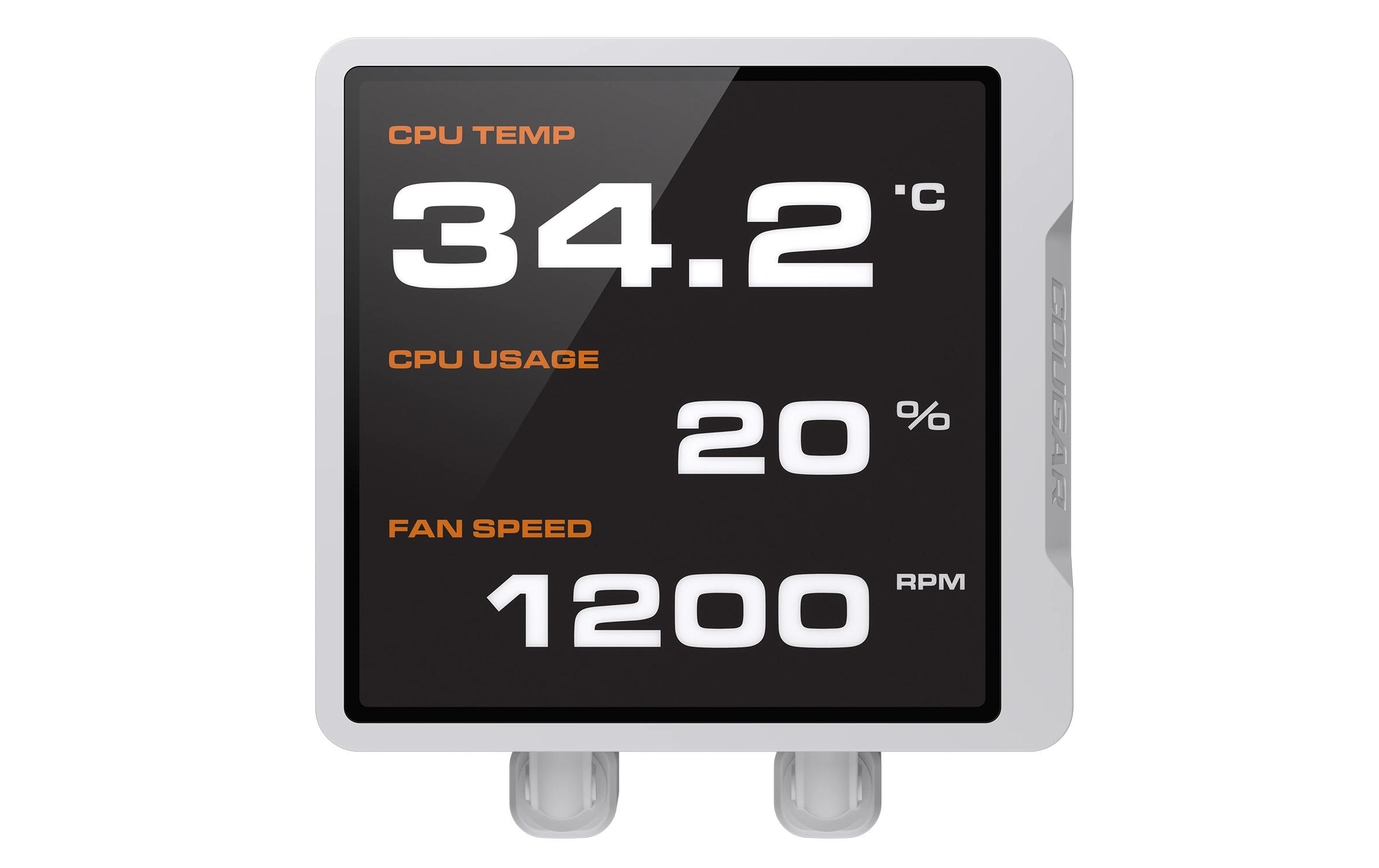 2208869_1 - Mediatech Cougar Wasserk.Poseidon Vistek Pro 240 ARGB, Weiss