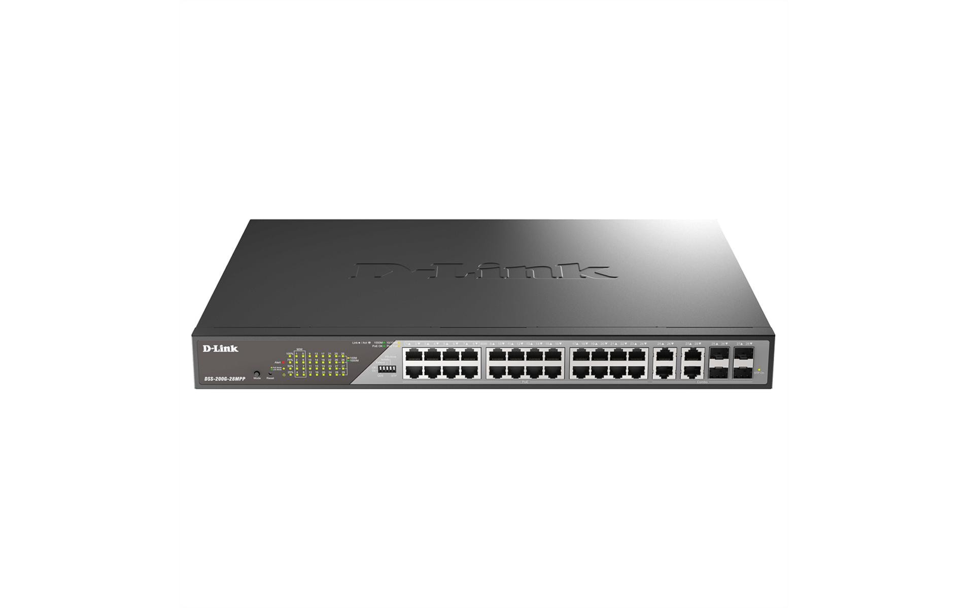 2209247 - Mediatech D-LINK DSS-200G-28MPP/E 28-Port Desktop Gigabit PoE Surveillance kaufen Schweiz | Mediatech.ch