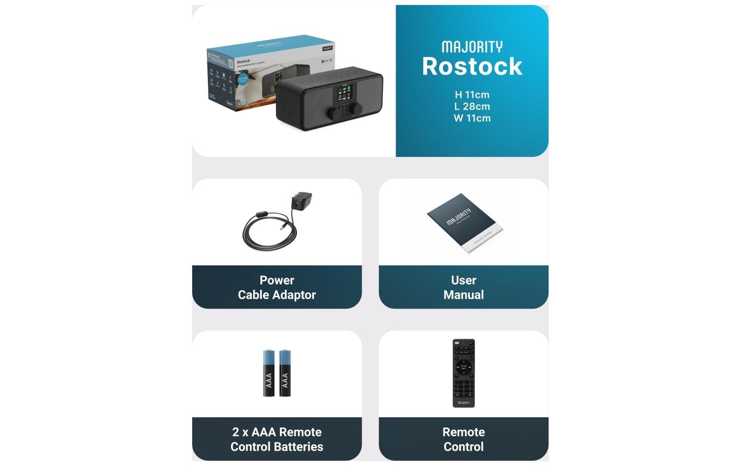 2210570_3 - Mediatech Majority Rostock DAB+ Bluetooth Spotify Connect