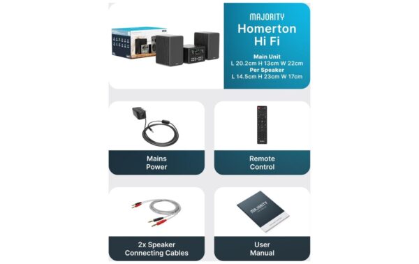Majority Homerton mit DAB+ Internetradio und CD-Player