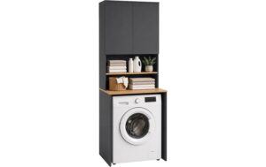 Relaxdays Waschmaschinenschrank Anthrazit/Hellbraun kaufen Schweiz | Mediatech.ch