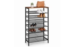 Relaxdays Schuhregal mit 8 Ebenen H x B x T: ca. 137 x 75 x 30 cm kaufen Schweiz | Mediatech.ch