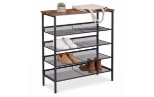 Relaxdays Schuhregal mit 5 Ebenen H x B x T: ca. 81 x 75 x 30 cm kaufen Schweiz | Mediatech.ch