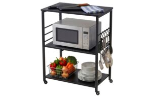 Relaxdays Rollwagen 3 Ebenen H x B x T: ca. 89 x 60 x 40 cm, Schwarz kaufen Schweiz | Mediatech.ch