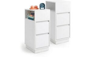 Relaxdays Schmaler Beistelltisch 2er Set H x B x T: ca. 64 x 24 x 30 cm, Weiss kaufen Schweiz | Mediatech.ch