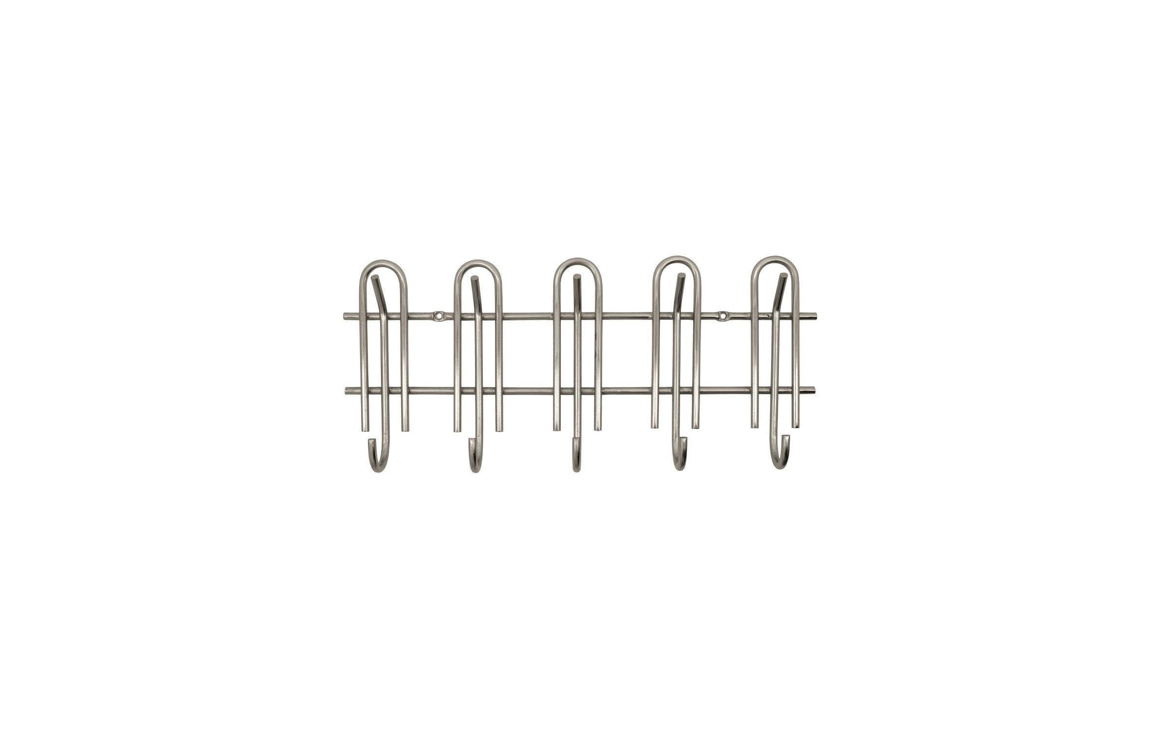 House Doctor Wandgarderobe Cleo Eisen, Silberoptik, 50x22x5.5 cm (LxHxT) kaufen Schweiz | Mediatech.ch