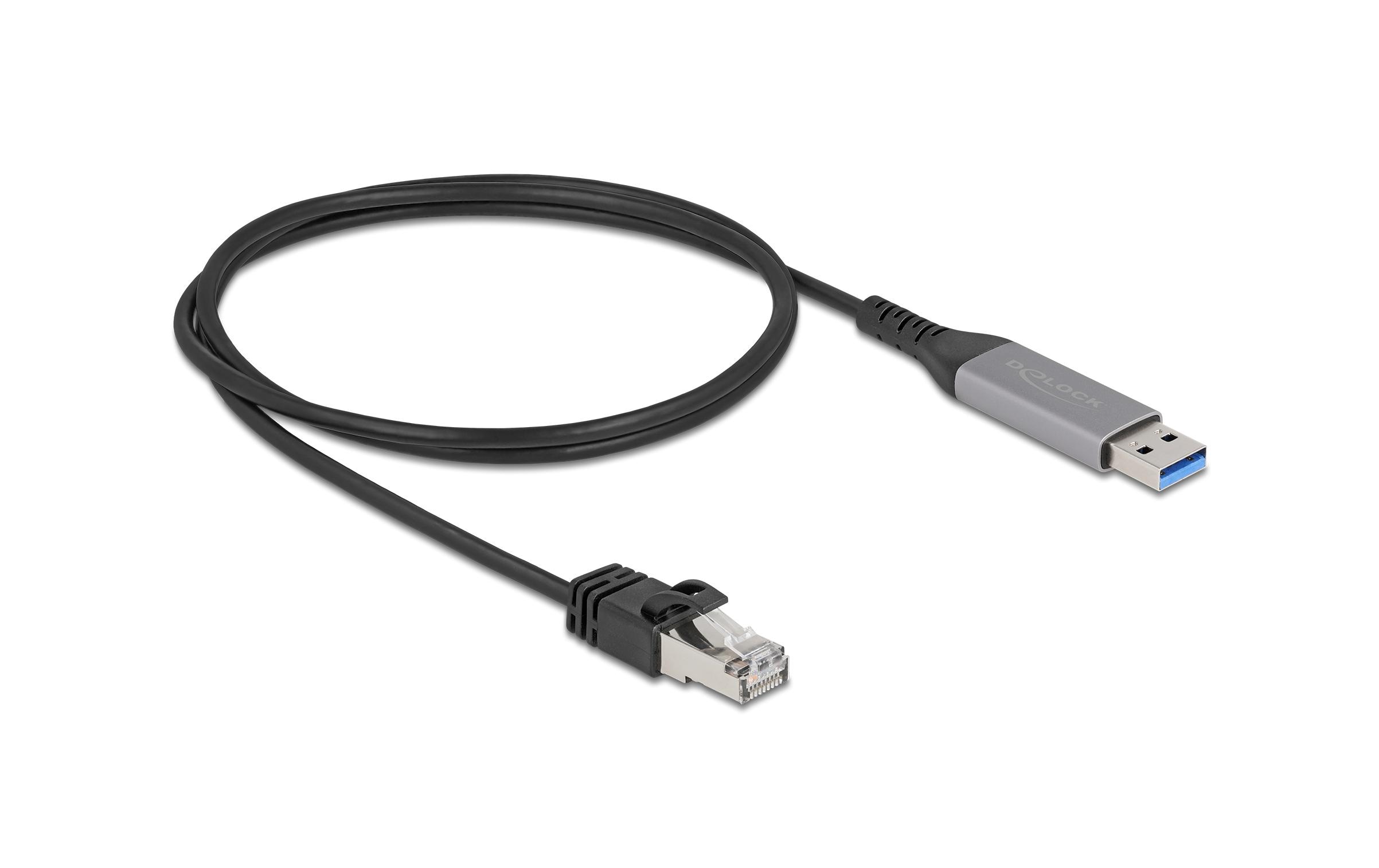 2212545 - Mediatech Delock USB-Kabel A-RJ45, 1m Gigabit 10/100/1000, USB-A zu RJ45 kaufen Schweiz | Mediatech.ch