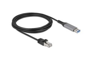 Delock USB-Kabel A-RJ45, 3m Gigabit 10/100/1000, USB-A zu RJ45