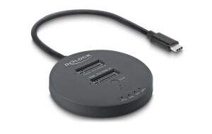 Delock M.2 Dockingstation USB 20 Gbps, 2x NVMe PCIe SSD, Klonfunktion kaufen Schweiz | Mediatech.ch