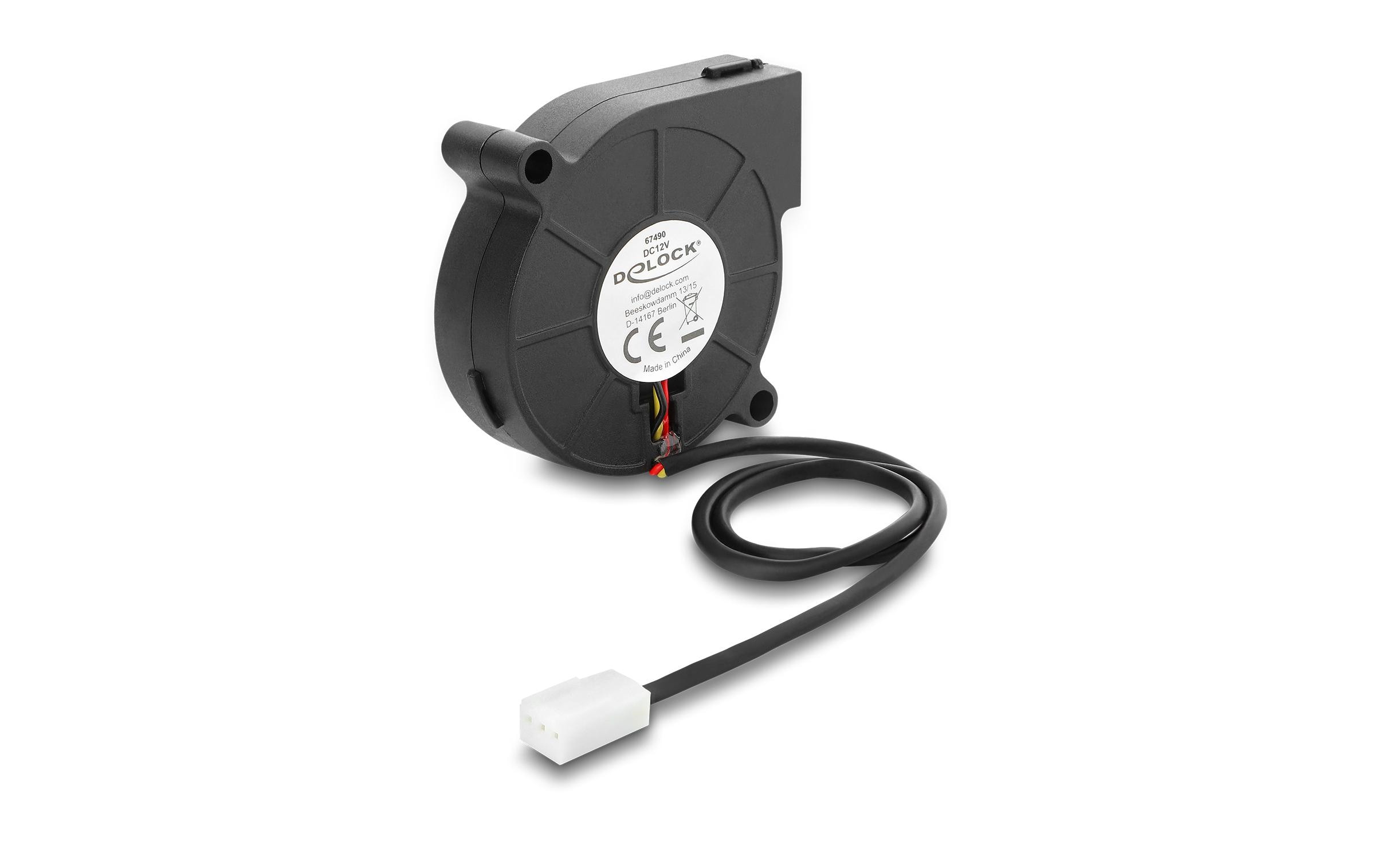 Delock Radiallüfter 12 V 50 x 15 mm Kunststoff Schwarz kaufen Schweiz | Mediatech.ch