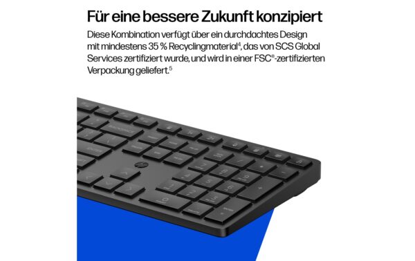 2213753_3 - Mediatech HP 495C Tastatur-Maus Set Wireless 2.4 GHz,Bluetooth,Dual-Mode,CH-Layout,2xAA