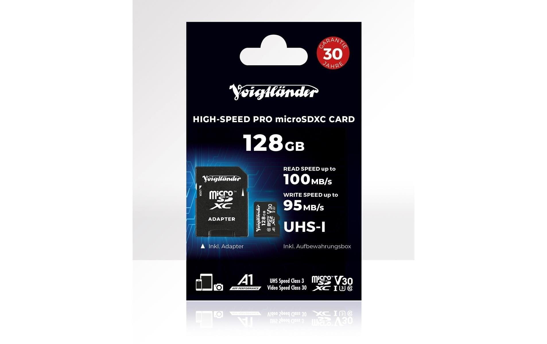 Voigtländer PRO 128 GB SDXC UHS-I V30 100/95 MB/s kaufen Schweiz | Mediatech.ch