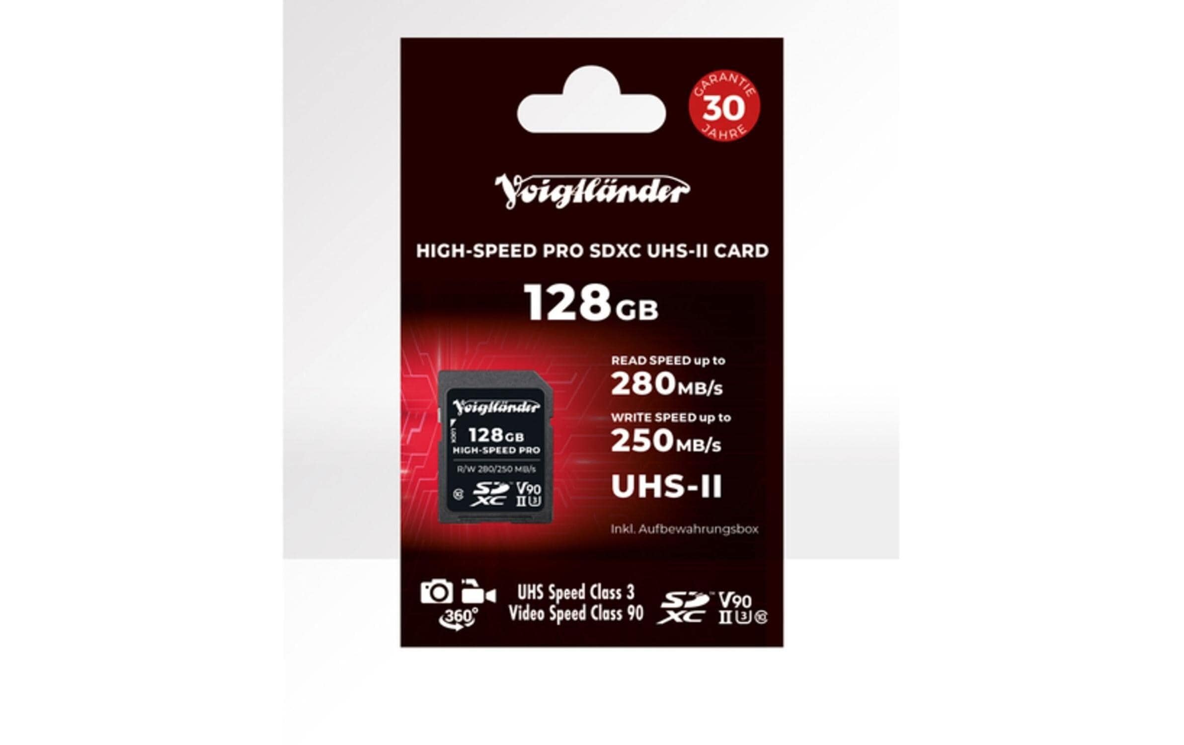 Voigtländer Prof. 128 GB SDXC UHS-II V90 kaufen Schweiz | Mediatech.ch