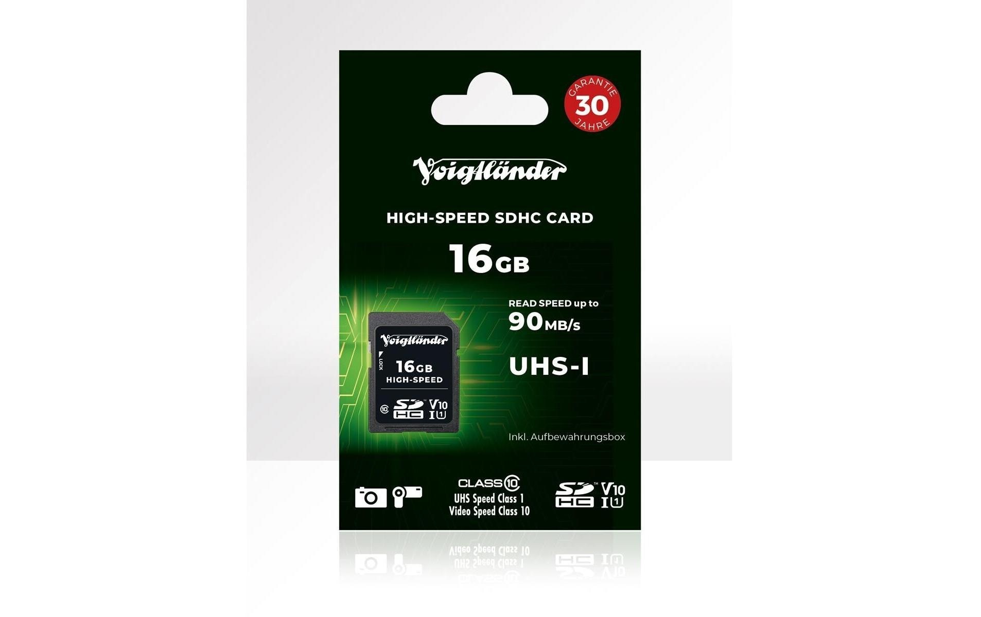 Voigtländer SDHC 16 GB, UHS-I, V10, High-Speed kaufen Schweiz | Mediatech.ch