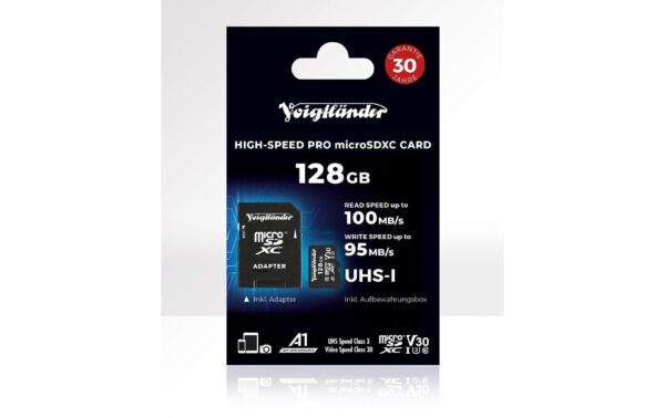 2214735 - Mediatech Voigtländer PRO 128 GB MicroSDXC UHS-I U3 V30 A1 kaufen Schweiz | Mediatech.ch