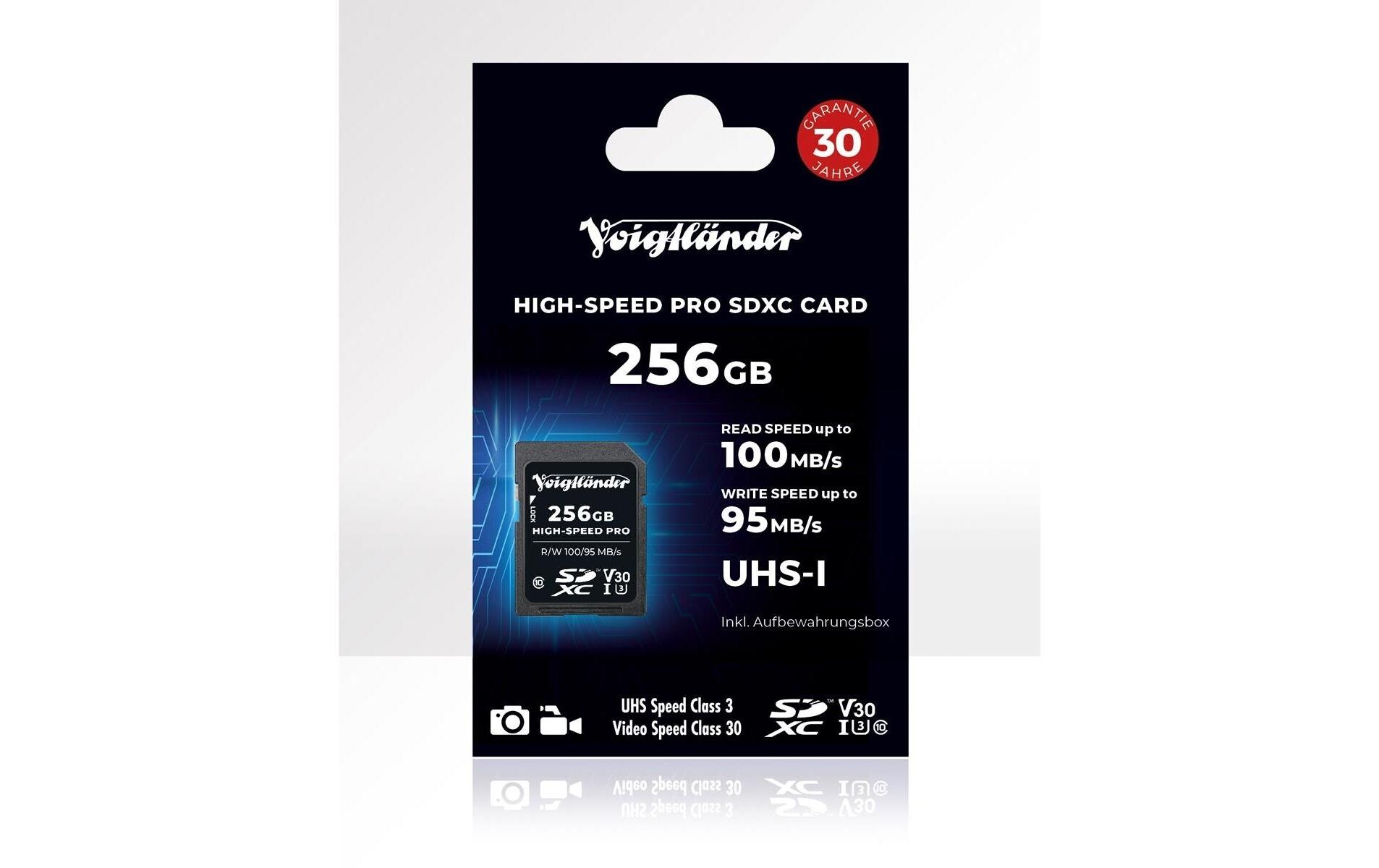 2214736 - Mediatech Voigtländer Prof. High-Speed 256 GB, UHS-I, V30, 100 MB/s kaufen Schweiz | Mediatech.ch