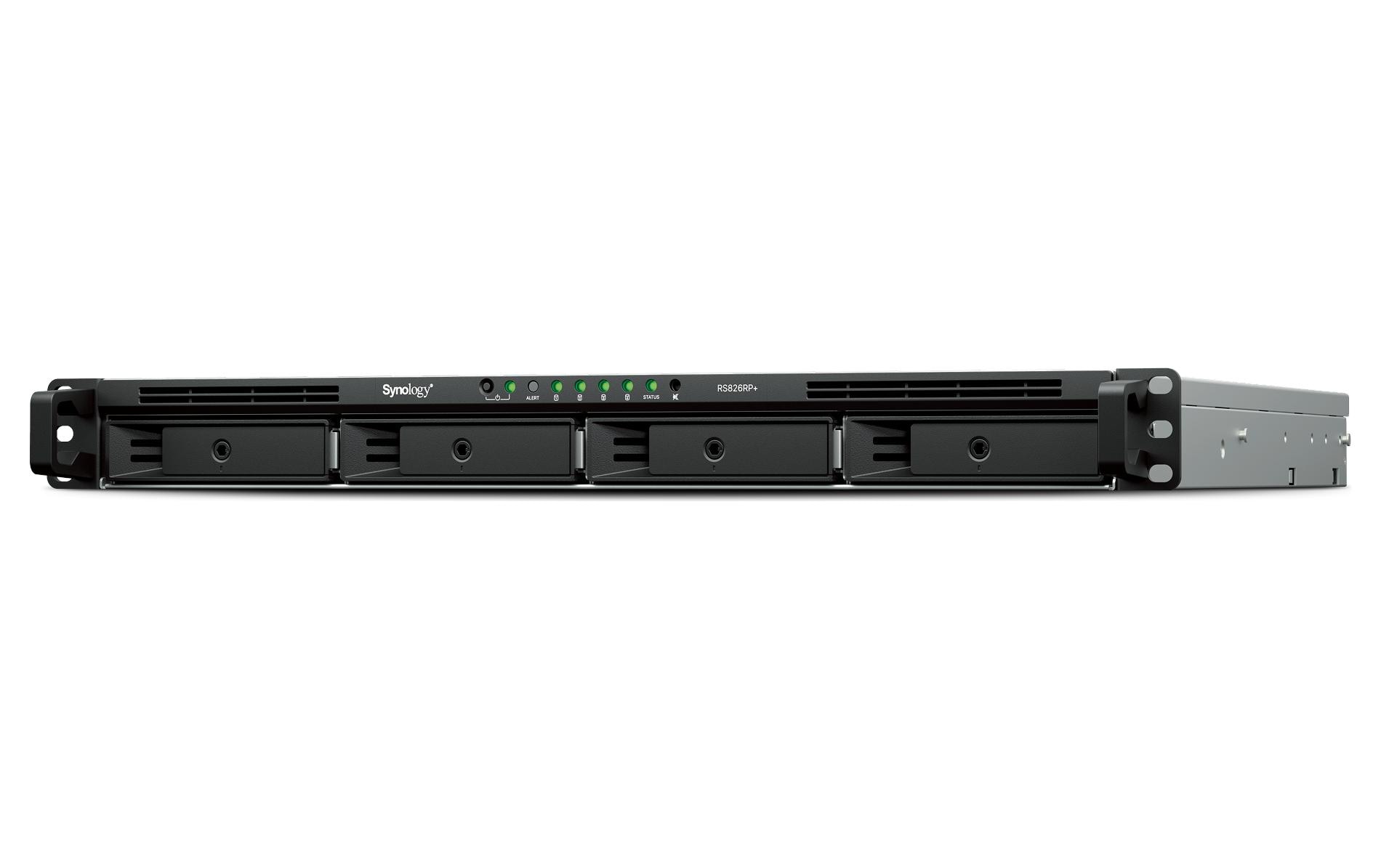 Synology RackStation RS826RP+, 4-bay NAS Redund. Netzteil, AMD Ryzen V1500B, 4GB RAM