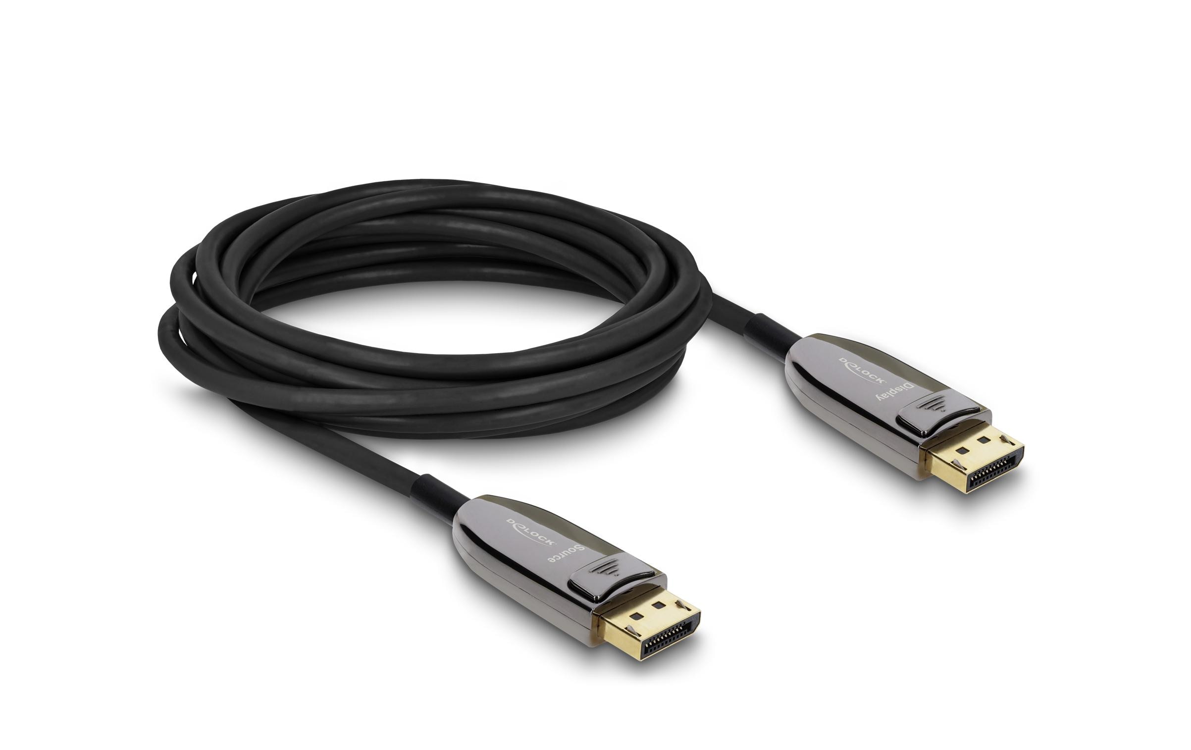 Delock DisplayPort 2.1 Kabel aktiv, optisch, 8K, 60 Hz, 40 Gbps, 5 m kaufen Schweiz | Mediatech.ch