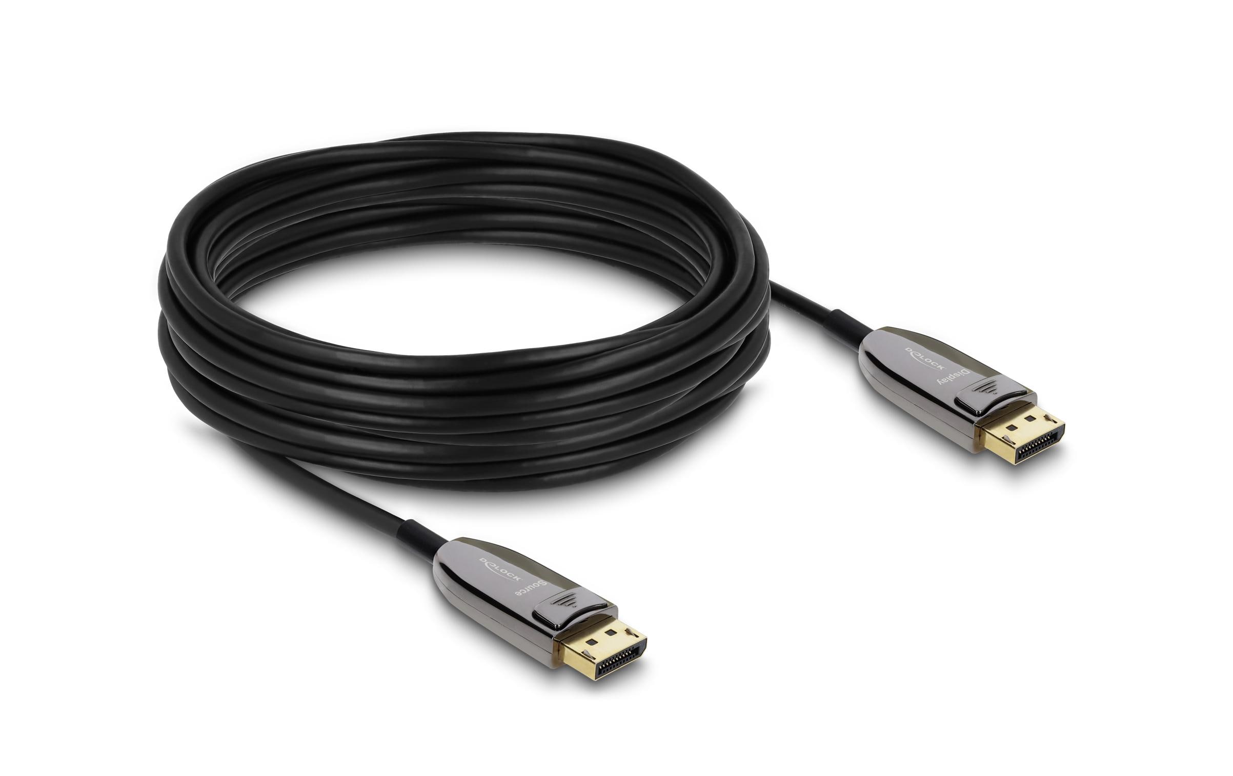 2216494 - Mediatech Delock DisplayPort 2.1 Aktives Optisches, 8K, 60 Hz, 40 Gbps, 10 m kaufen Schweiz | Mediatech.ch